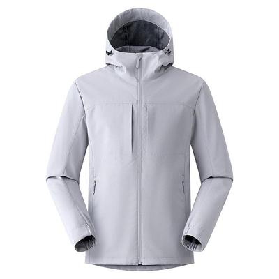 Herren Trendige Herbst Kapuzenjacke: Winddicht & Wasserdicht für Bergsteigen & Freizeitkleidung.