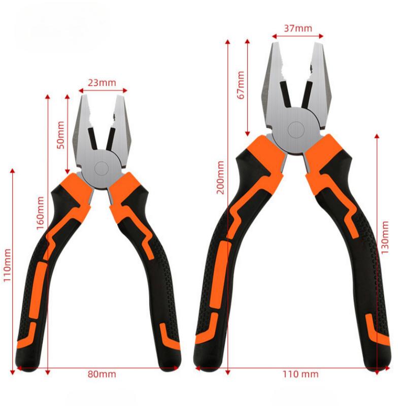 3pcs 8''/6”Universal Multifunctional Diagonal Pliers Needle Nose Pliers Hardware Tools Wire Cutters Electrician Wire Pliers