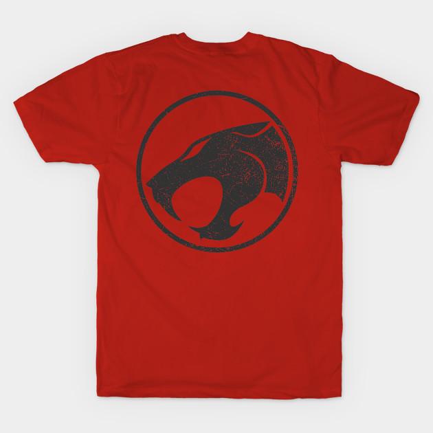 Men Black Print T-shirt Thunder Roar - Dark No-Cut Transfer Paper Print Cotton Tshirt L красный
