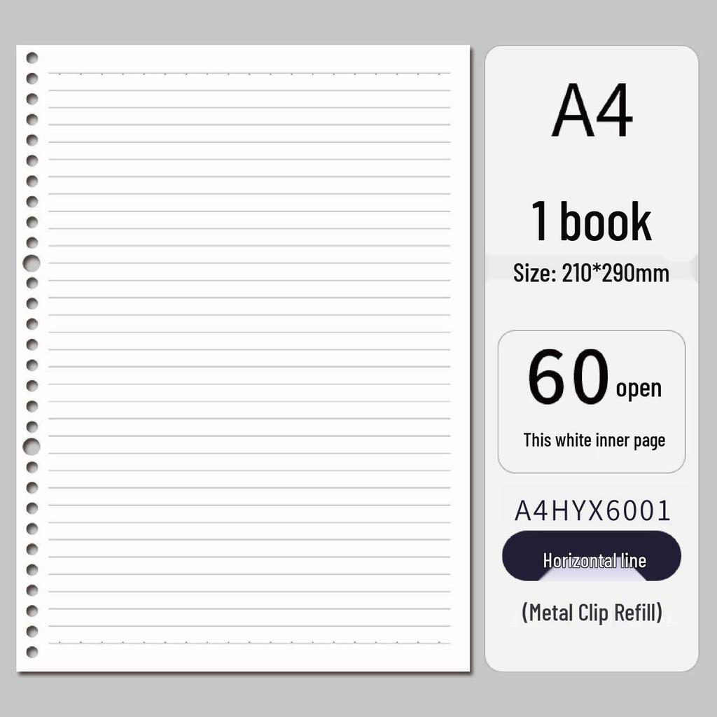 A5/B5 Detachable PP Student Notebook, Loose-leaf Multi-hole Binder