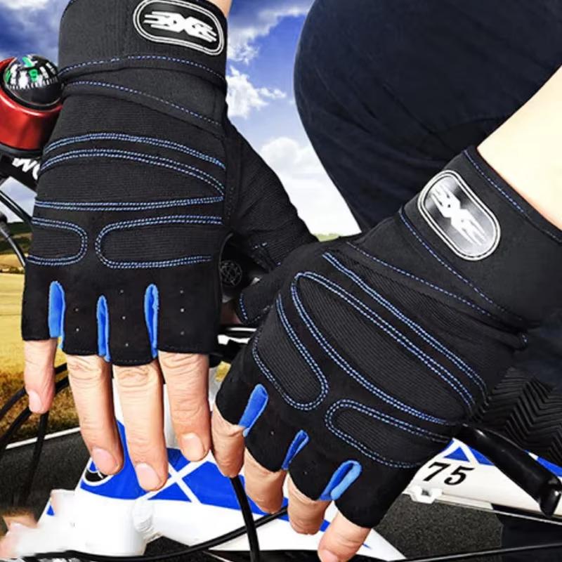 1Pair Gym Gloves for Men Women Fitness Weight Lifting Wristband Gloves Training Sports Exercise Cycling Glove Shockproof
