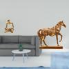 Creative Abstract Horse Thinker Statue Figurine Craft Sculpture Animal Engraved Resin Figurines for