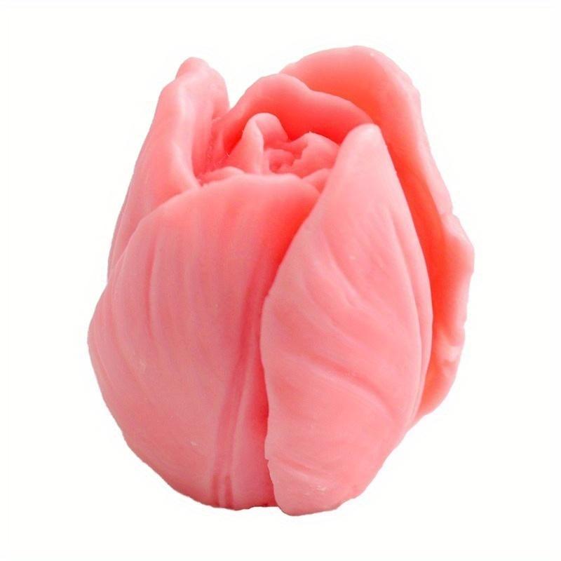1PC 3D Tulip Candle Mold Handmade DIY Flower Soap Silicone Mold Silicone Mold Soap Forms Soap Making Supplies