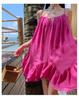 2025 Summer French-Inspired Socialite Puff A-line Spaghetti Strap Beach Dress