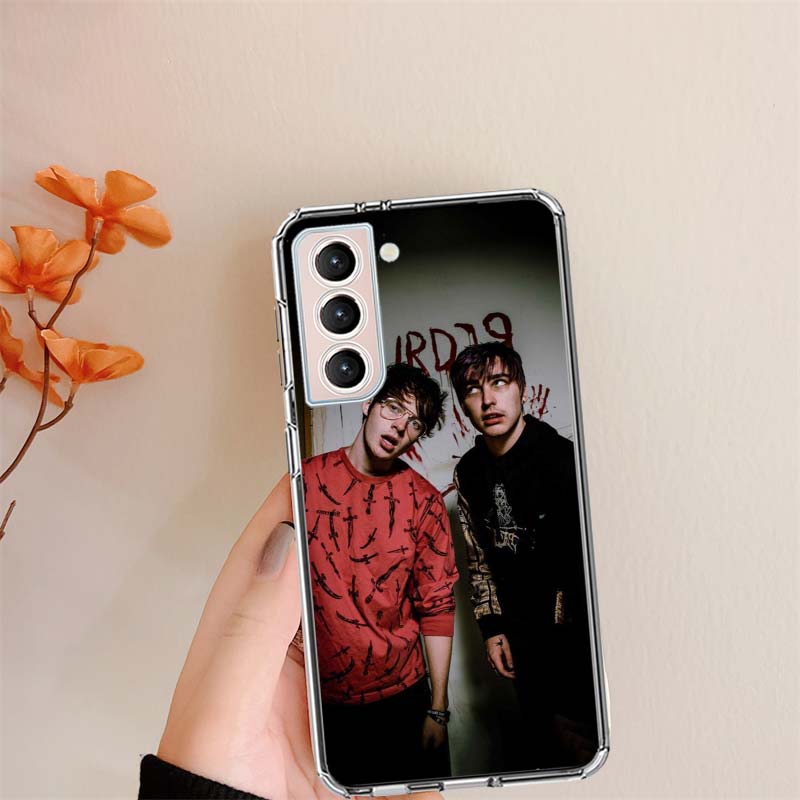 

Прозрачные чехлы для телефона Sam and Colby XPLR для Samsung S26 Ultra Galaxy S25 Edge S24 S23 FE S21 Plus S20 S22 S10 Чехол С узором Compa Samsung S24 Ultra