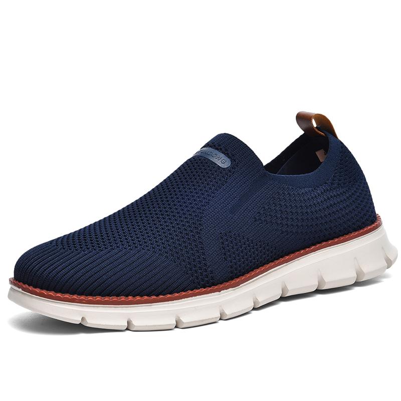 Summer New Men S Sports Shoes Breathable Mesh Cloth Shoes Outdoor Casual Shoes Men S Non-Slip Flying Woven Shoes Plus Size 50 41