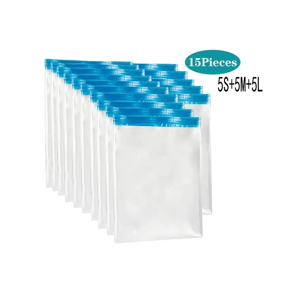 Travel Roll-Up Compression Bags, Reusable Vacuum Storage Bag, Saves 80% of Storage Space, Roll-Up Compression, No Need Air Pump