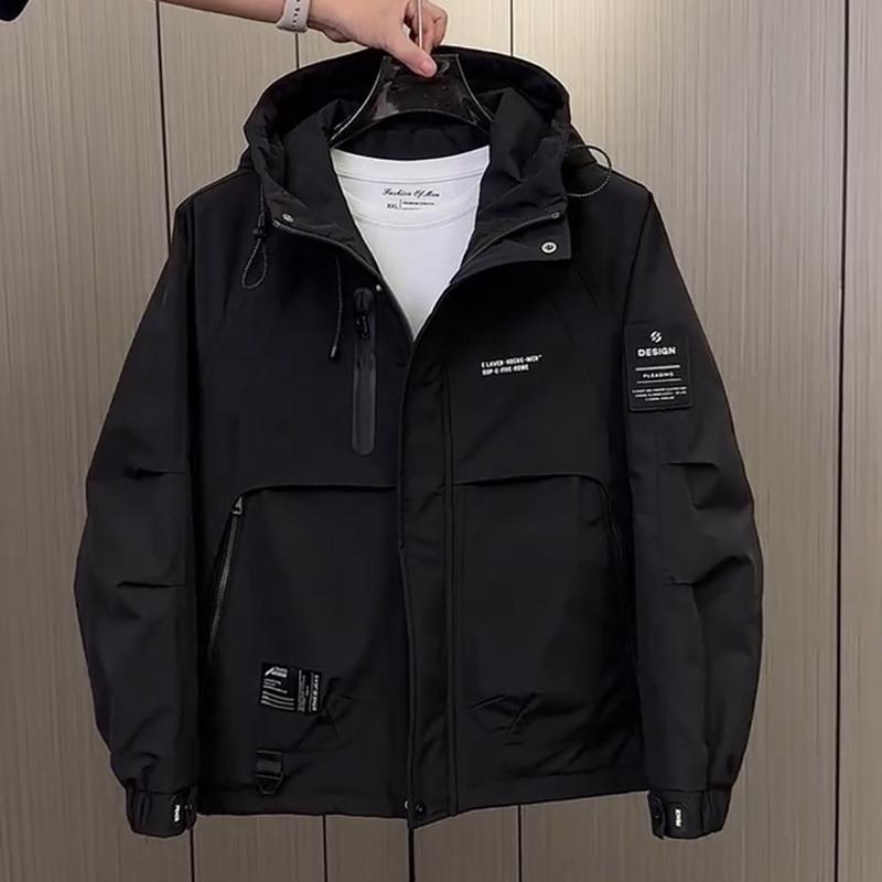 

Men s Trendy Spring & Autumn Casual Loose Windbreaker Jacket 2XL [145-155 Jin]