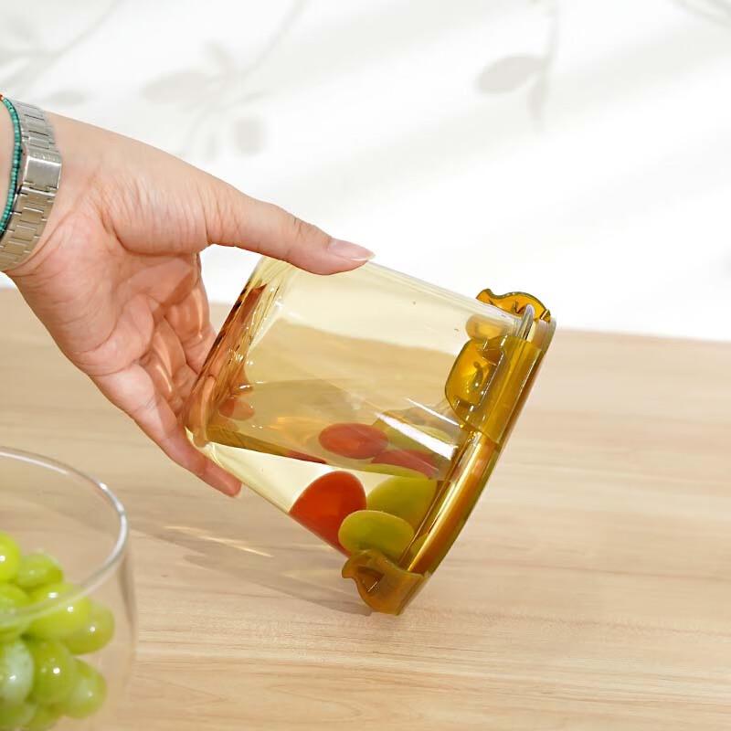 Corning Visions Amber Round Glass Food Container