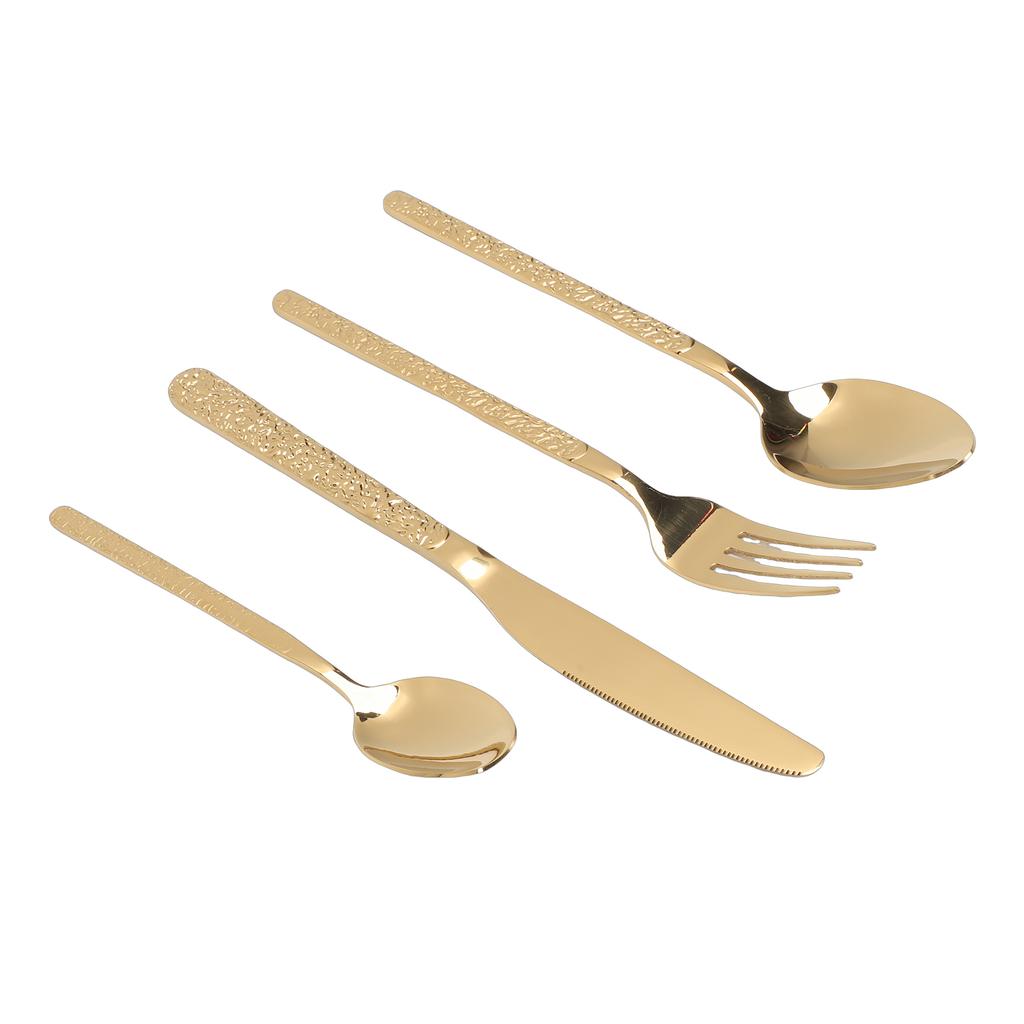 Flatware Set for 6 Person Stainless Steel Utensil Cutlery Set Fork Spoon Tableware Dishwasher Safe for Restaurant Wedding Party