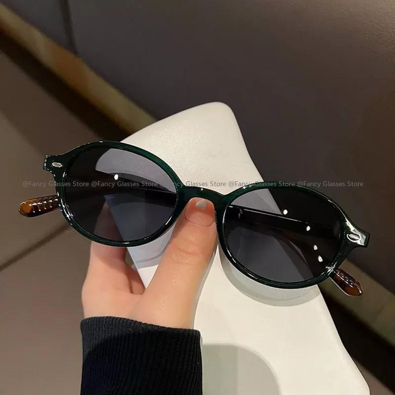 Fashion Stylish Women Men Sun Shades Glasses Unisex Vintage Small Oval Frame Sunglasses Anti-UV Outdoor Travel Driving Riding Goggles