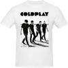 Camiseta Casual e Fashion Masculina com Estampa Coldplay de Algodão Puro 5149