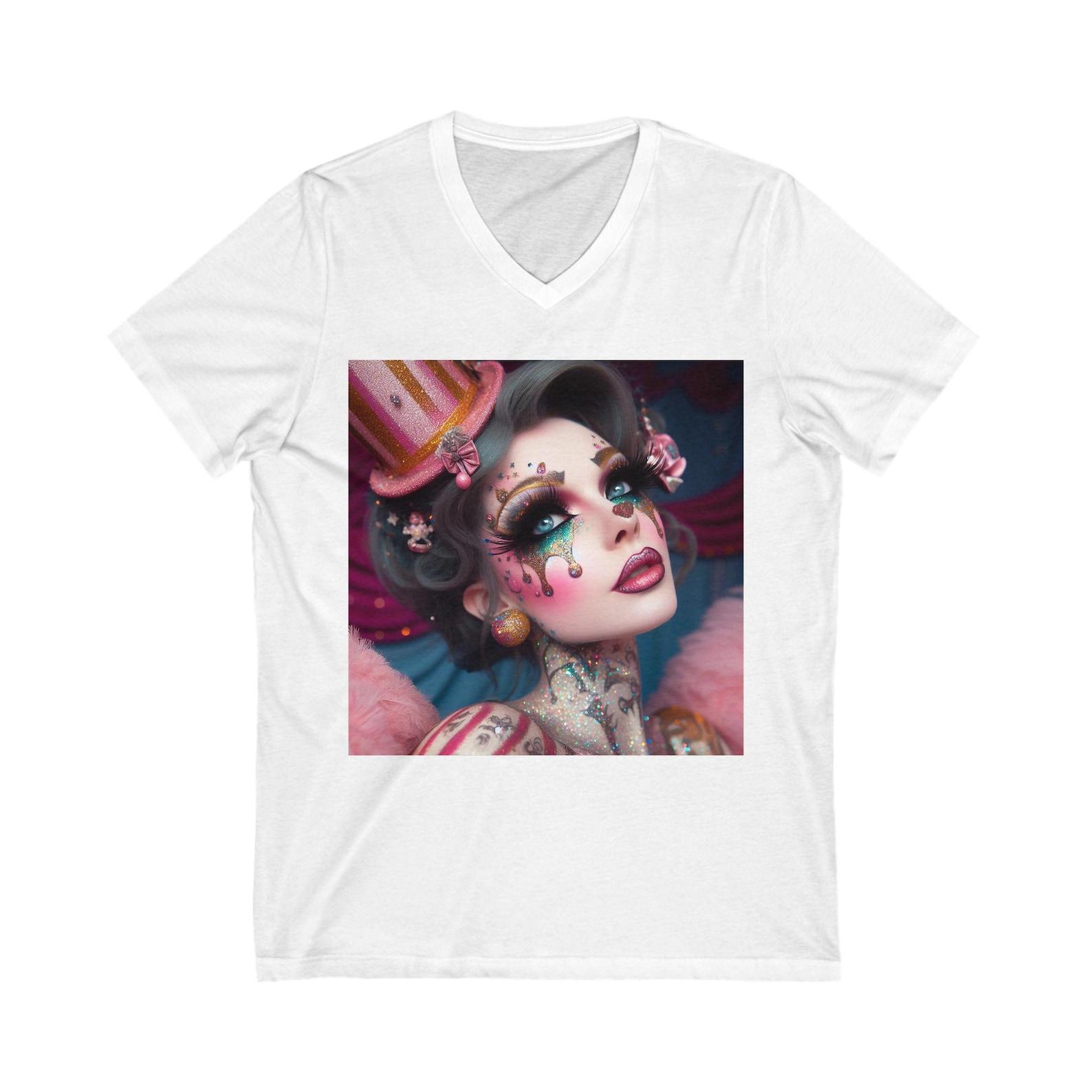 Goth Circus V-Neck Tee 100