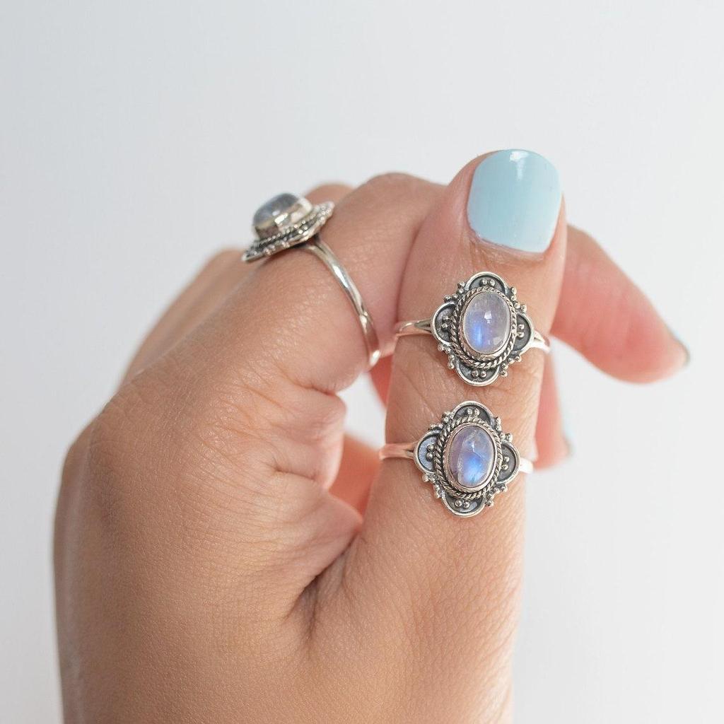 Five Finger Baguette Birthstone Ring by Sunrise Jewelrs • Best Friend Gift • Anniversary Gift • Adjustable Personalized Gemstone Ring •