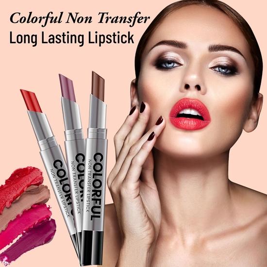 Fashion Colour Colorful Non Transfer Lipstick 2.6g | Waterproof & Long Lasting | Available in 12 Shades | (301- LIGHT CORAL, 2.6)