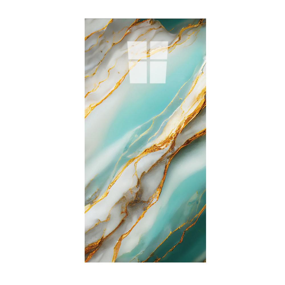 Waterproof Marble Imitation Tile Wall Sticker for Kitchen Renovation - Oil & Moisture Resistant, Self-Adhesive Decor.