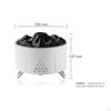 Flame Diffuser Essential Oil Decorative Portable Humidifying Mist Humidifier for Apartment