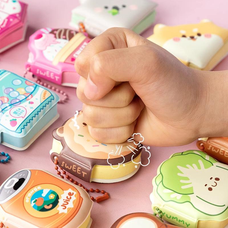 Mini Bean Decompression Sticky Notes: Cute Pocket-Size Pinch Memo Pad