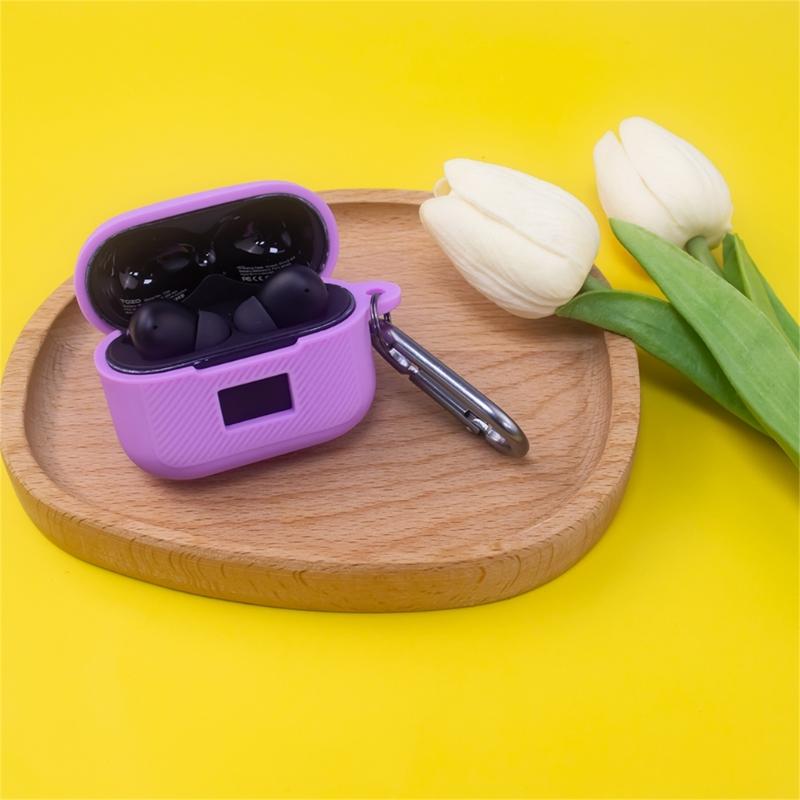 Compatible for TOZO T20 Shockproof Headphone Sleeve Impact-resistant Housing Anti-dust Washable Silicone Cover Soft Case
