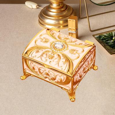 Trinket Organizer Small Jewelry Storage Box 7.3x6.1x4.9cm Multipurpose Sturdy for Rings Earrings