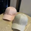 Korean-style Rhinestone Hat for Women, Trendy and Versatile, Full of Rhinestones, Baseball Cap for Women, Suitable for Spring and Autumn Outings,