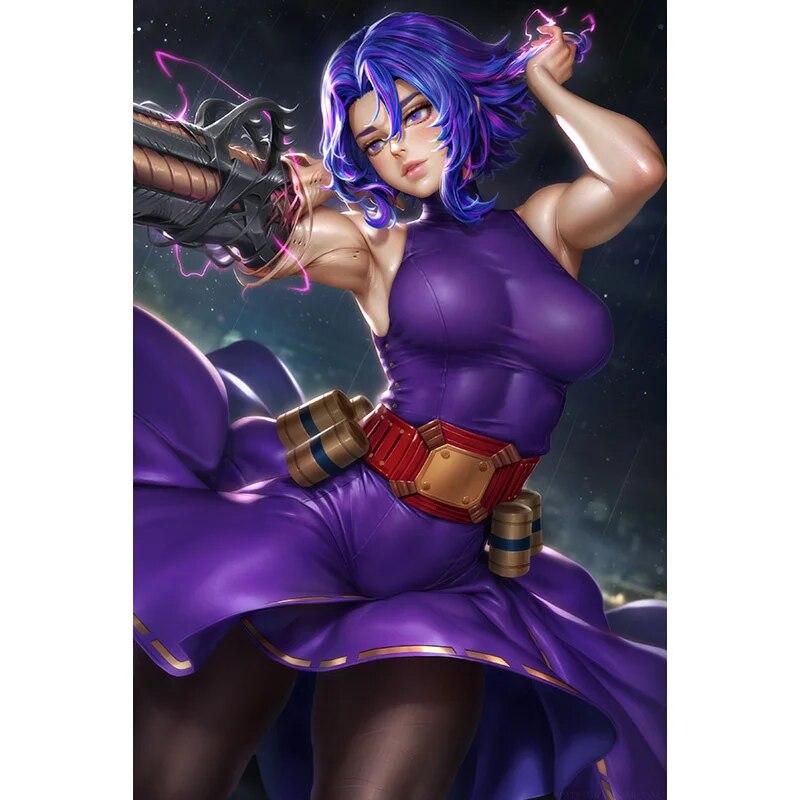 Print Canvas Video Games Misato Nude Sexy Girl Art Living Room Bedroom Home Decor Hang Picture