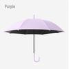 Custom Logo Automatic Umbrella with Straight and Curved Handles – Black UV Protection for Sun and Rain