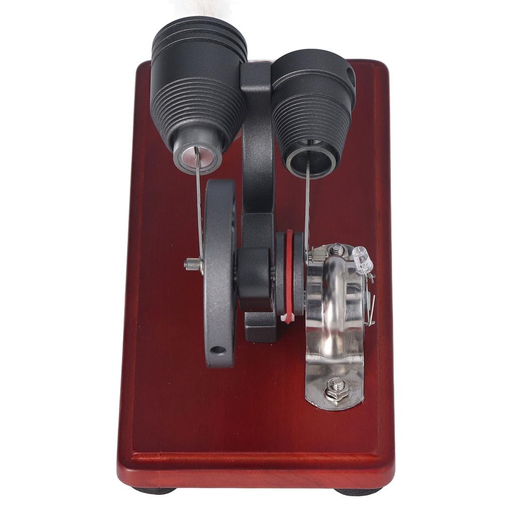 Engine Generator Model Set with Ethanol Bottle Cover Heating Glass Tube Lamp Bead Physical Model