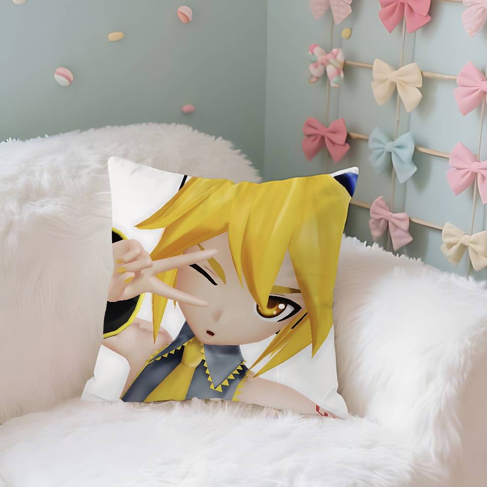 Virtual Singer A-Akita N-Neru Case Plush Fabric Soft Pillowcase Double Sided Print Cushion Cover Household Gifts