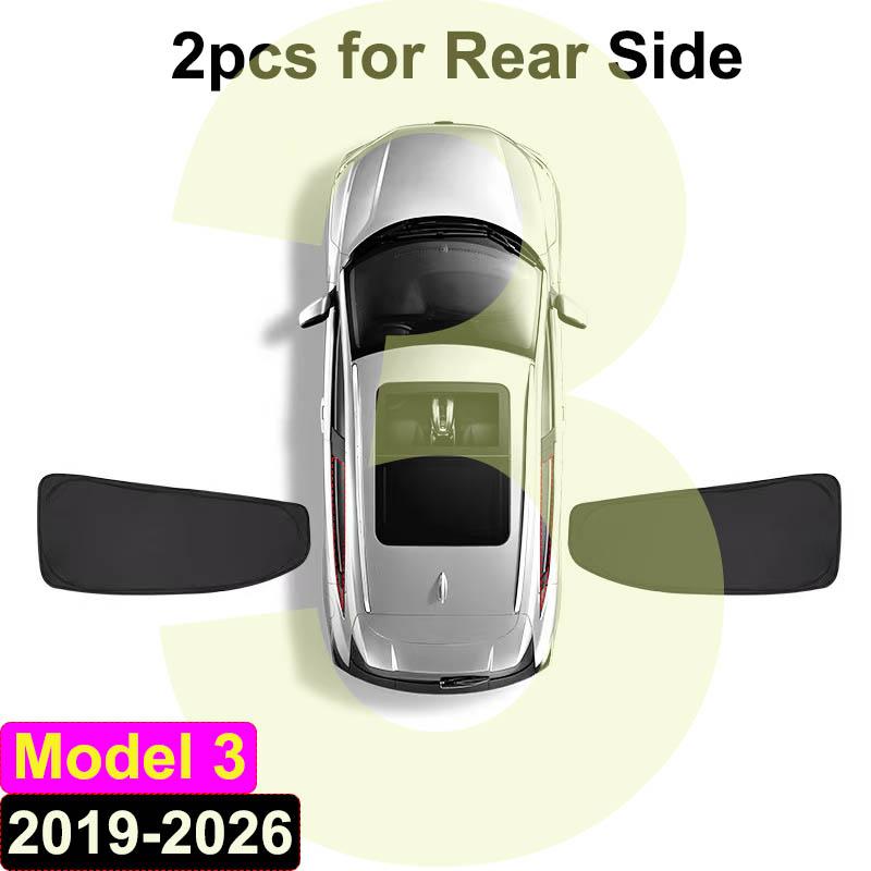 for Tesla Model 3 Highland 2024 2025 Side Window Sunshade Cover Front Rear Windshield Shading Sunshield Sun Blind Baby Protector