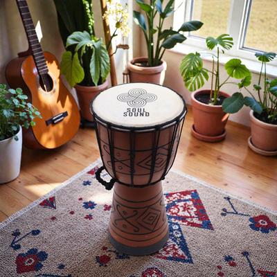 Kleine Pro Djembe Trommel – Soul Sound (niedrig) – Klein 30cm (15cm Diia)