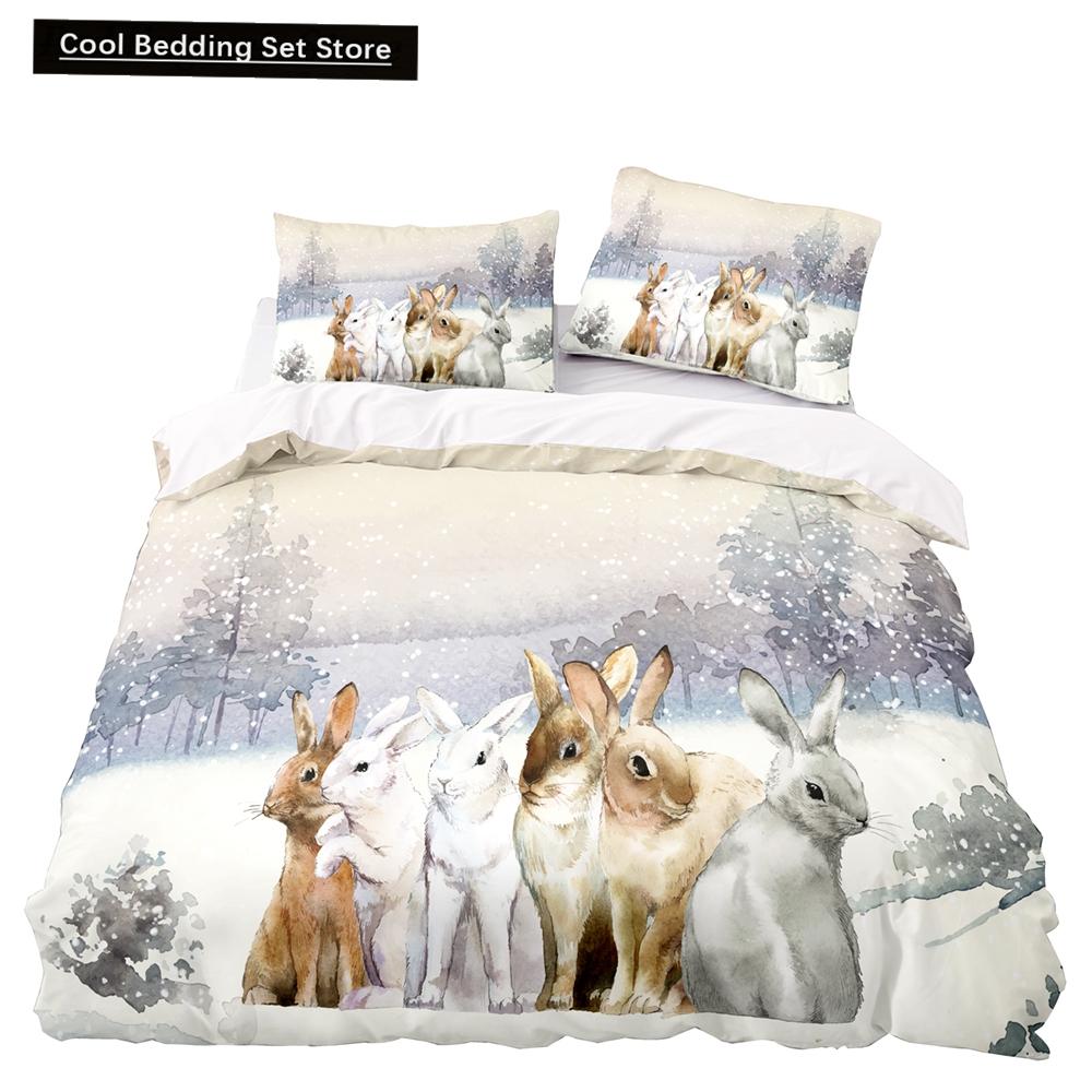 Animal Elephant Cartoon Kids Duvet Cover Queen King Twin Size Bedding Set Wildlife Comforter Cover 2/3pcs Polyester Quilt Cover