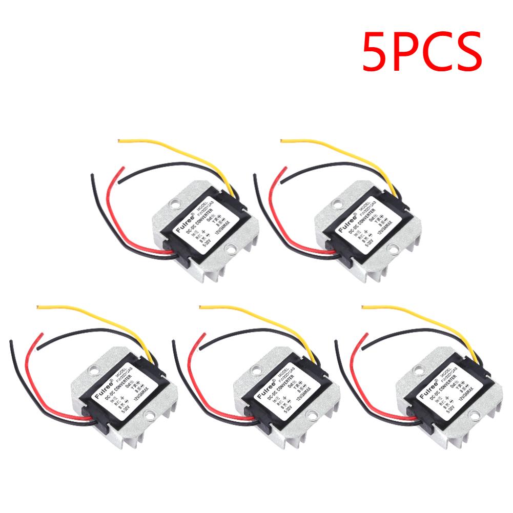 1-5 Piezas DC-DC 5-32V a 12V 3A Estabilizador de Voltaje Automático Convertidor de Potencia Regulador Inteligente Elevador Reductor Disipación de Calor