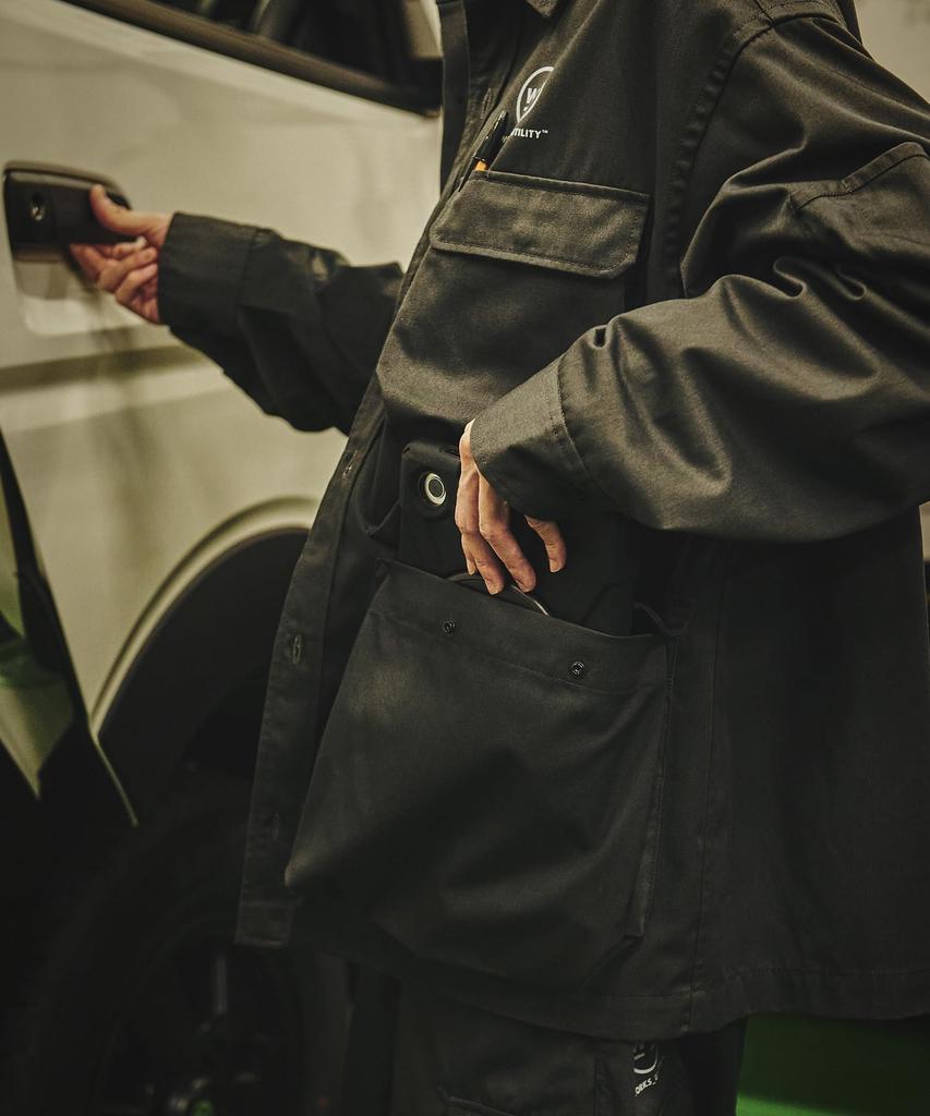 GORDON MILLER WORKS_UTILITY VIBTEX Unisex Work Shirt, Size 1 (equivalent To JP M), Charcoal Gray, 1767072