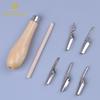 7-Piece Wood Handle Carving and Chisel Set for Students