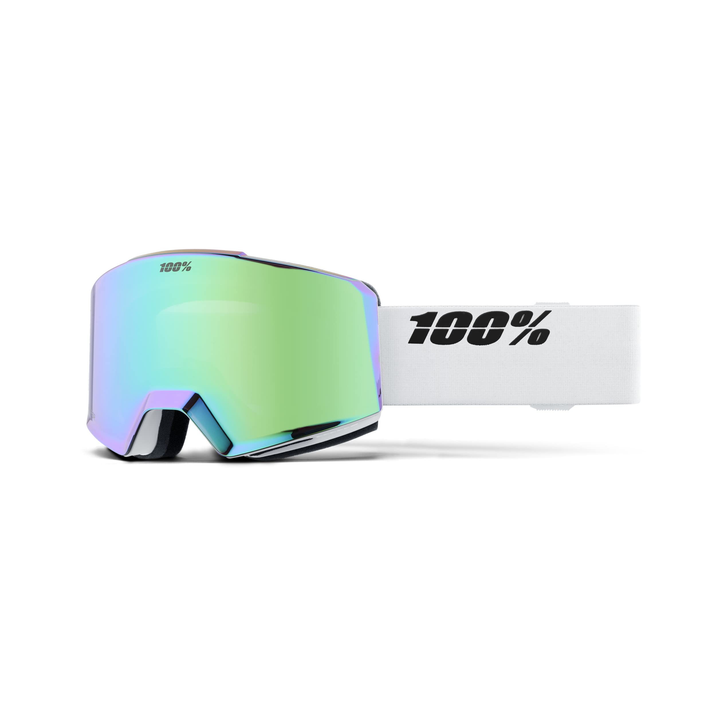 

NORG AF HiPER Goggles Mirror Green Lens [One Hundred] White/Green – білий