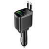 5In1 Phone Charger 150W with Retractable Cable PD USB Type C with voltage Display Super Fast Charging for iphone Huawei Samsung