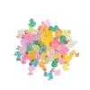 50pcs Night Light Yellow Mini Duck Ornament Mixed Mini Duck Ornament Color RandomFor Decorative DIY Phone Cases Or Other