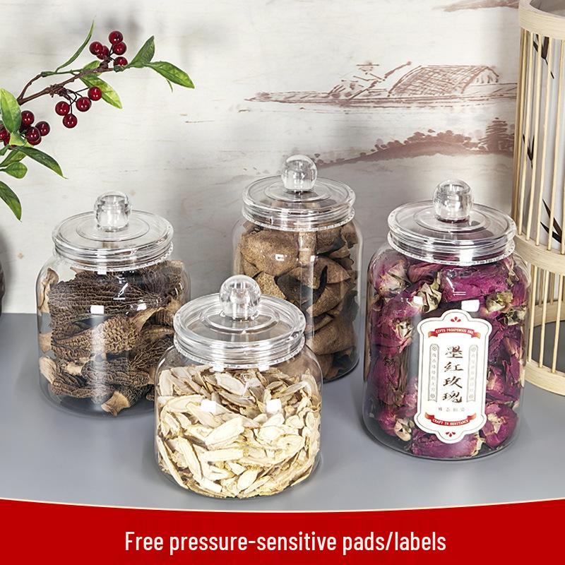 PET Food Grade Storage Can for Herbs, Grains, Nuts & Snacks