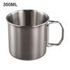 Lightweight Handle Water Cup Picnic Mug Silver 260/350/600/660ML
