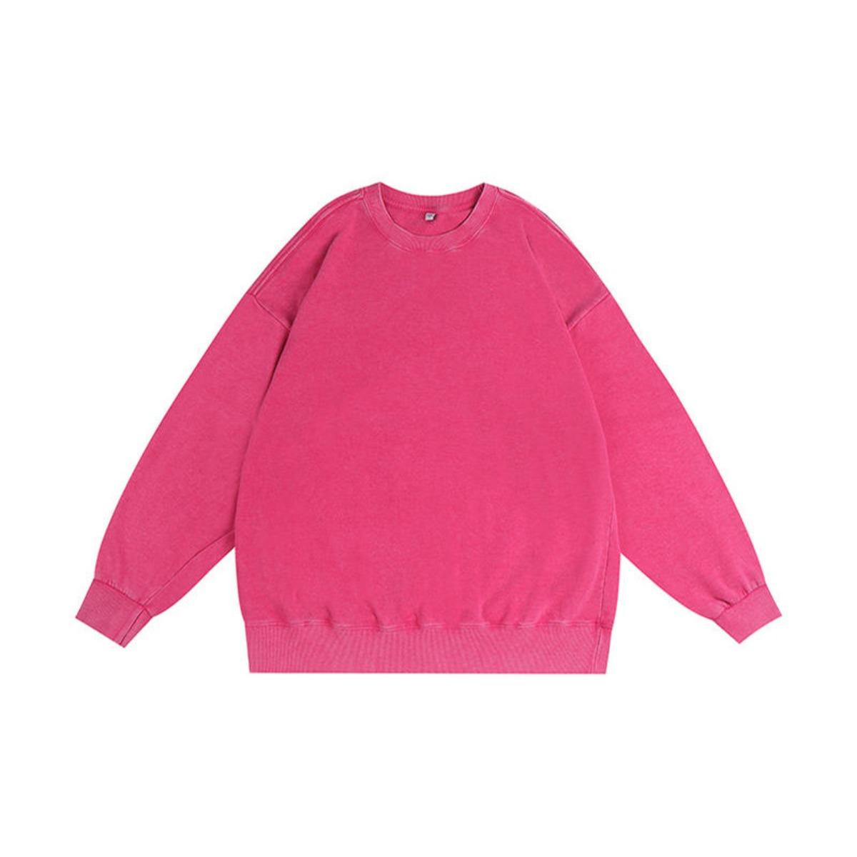 

Стиранный хлопок, Круглый вырез, Худи, Большой размер, Петлевой, Рукава с открытыми плечами, Потертый, Пуловер, Стиранный худи, Мужской S розы красного