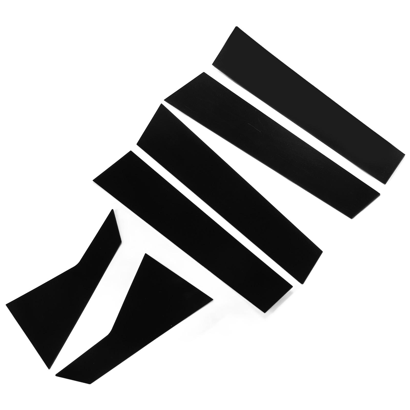 

6 шт. боковая дверь крышка окна отделка глянцевая черная столбики наклейка наклейка для Civic Sedan 10th Gen