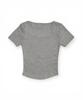 Bonseullipi Bully Square Neck T-Shirt (Gray)