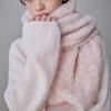COQUET Fleury Boucle Bokashi Wollschal Rose Pfirsich Melange