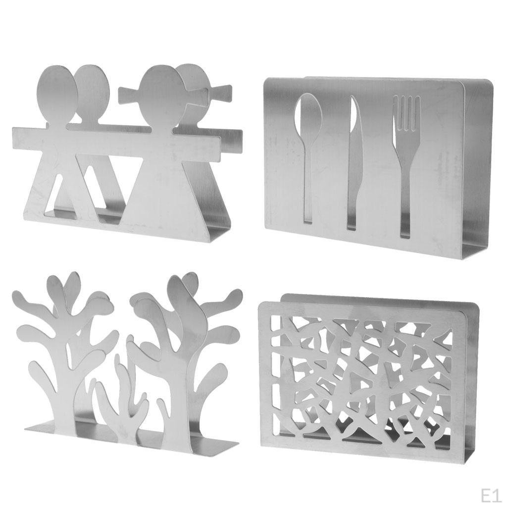 Creative Stainless Steel Napkin Holder Organizer Container Tissue