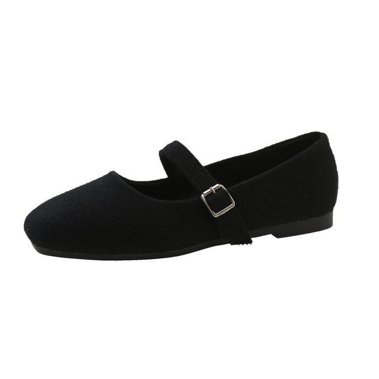 Fashion Spring Autumn Women's Flat Mary Janes Shoes Square Toe Ballet Flats for Female Buckle Strap Ladies Shoes Women Shoes Zapatos2025