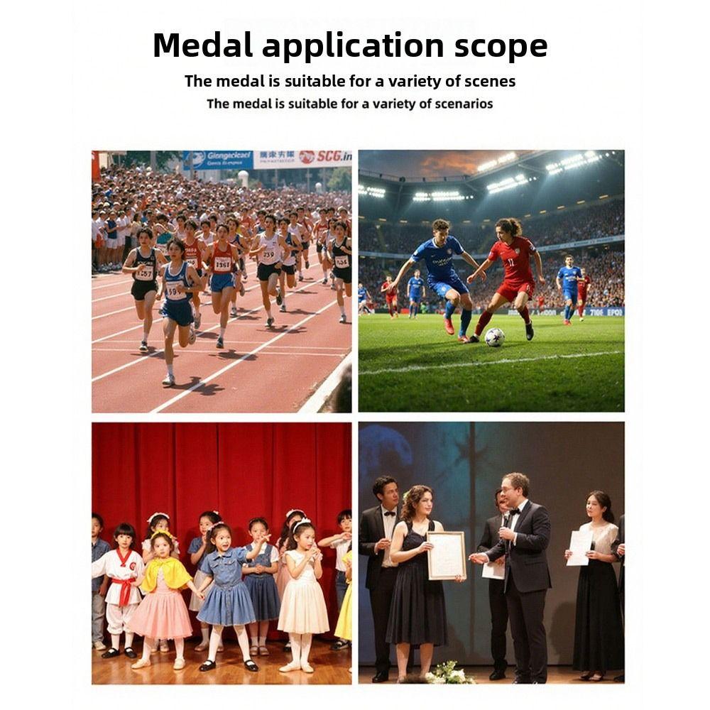Gold Silver Bronze School Sports Meet Medals 6.5cm Children's Medals  School Sports Meet