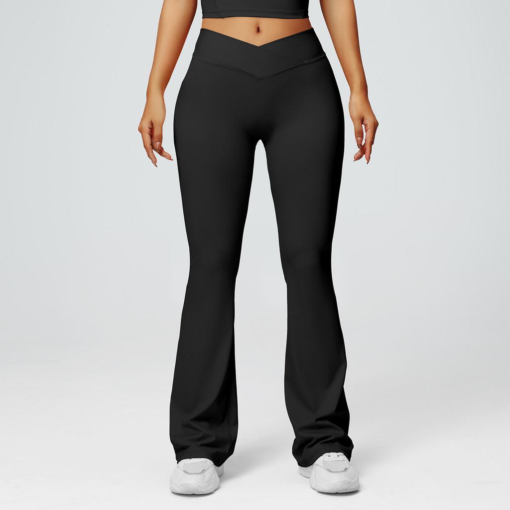 Yoga Pants Women High Waist Flared Leggings With Stretch For Running And Fitness