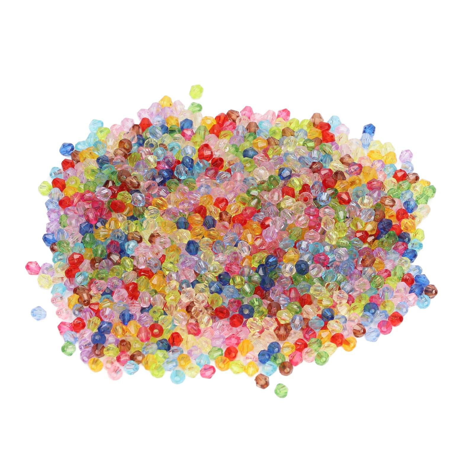 

2000 шт. граненые бусины, нежные, своими руками, акриловые бусины с маленьким отверстием для браслета, сережек