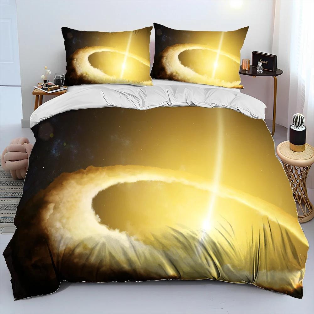 Digital Printing Three-Piece Universe Printing Bedding Home Textile Bedding